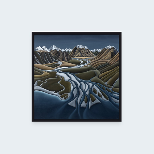 Head of Lake Ohau Print Box Frame
