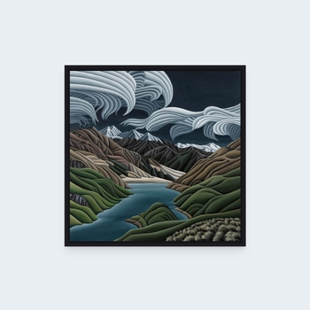 Lake Luna Print Box Frame-artists-and-brands-The Vault