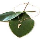 Fern Necklace Gold Plate