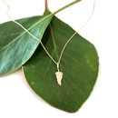 Fern Necklace Gold Plate
