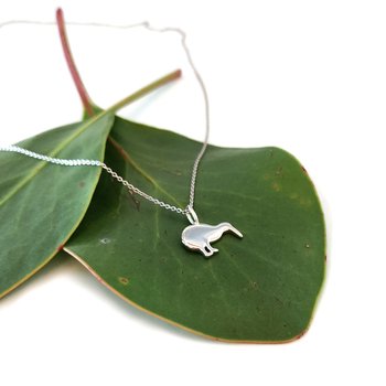 Kiwi Necklace Silver-jewellery-The Vault