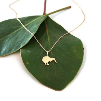 Kiwi Necklace Gold Plate-jewellery-The Vault
