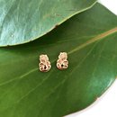 Tiki Studs Gold Plate