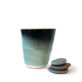 Large Beaker Seafoam and Black-artists-and-brands-The Vault