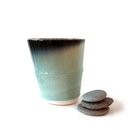 Large Beaker Seafoam and Black