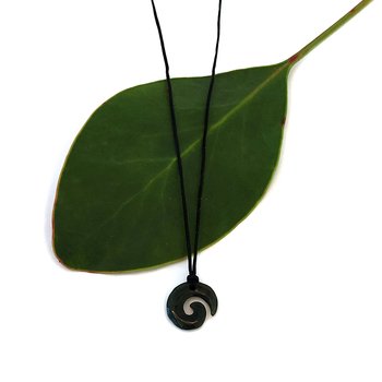 Pounamu Pendant Iti Taonga Open Koru-jewellery-The Vault