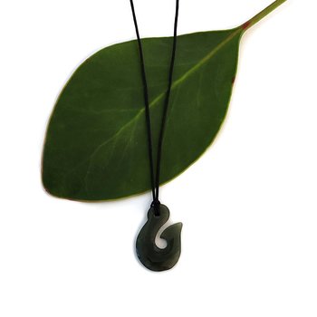 Pounamu Pendant Iti Taonga Hei Matau-jewellery-The Vault