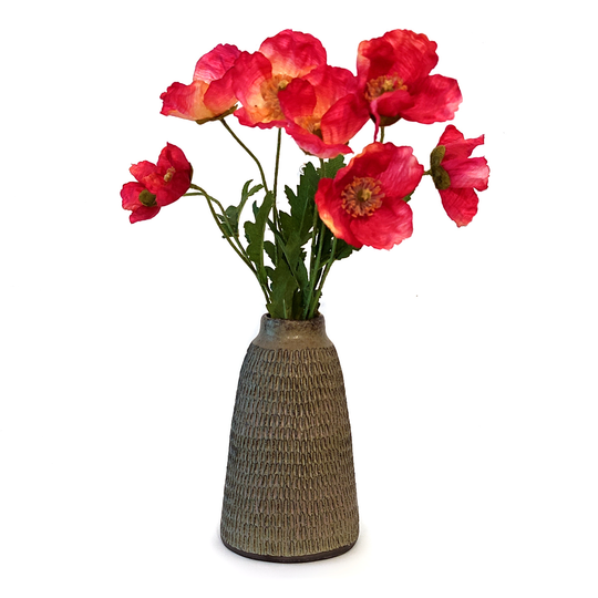 Black Clay Carved Vase 