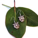 Steampunk Bee Earrings Silver Bee