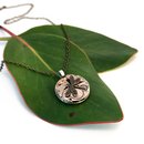 Small Steampunk Pendant Brass Dragonfly 