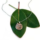 Steampunk Pendant Mixed Metal Bees