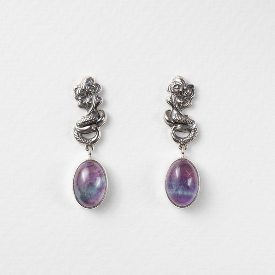 Siren Earrings Fluorite