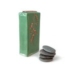 Large Green Luster Box Vase