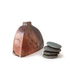 Pit Fired Trianguler Vase