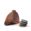Pit Fired Trianguler Vase