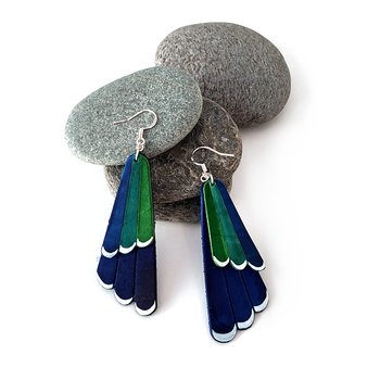 Tui Feather Earrings-jewellery-The Vault