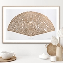 A Place to Stand Gold Framed Linocut Print