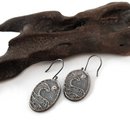 Moonlight on Stormy Seas Earrings Patina