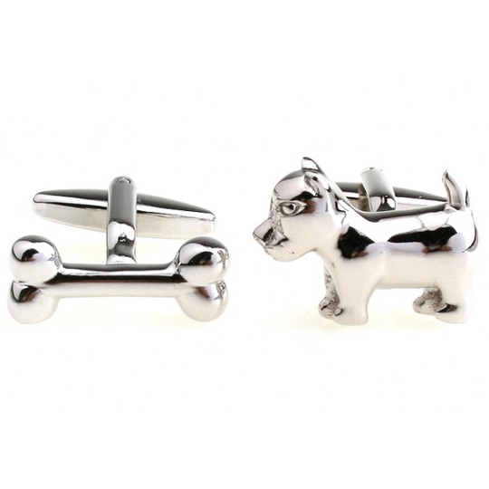 Dog and Bone Cufflinks