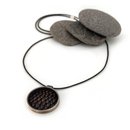 Plumage Pendant Bronze Silver