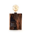 Reclaimed Jarrah Wharf Timber Iron Bolt Lamp