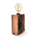 Reclaimed Jarrah Wharf Timber Iron Bolt Lamp