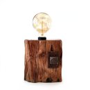 Reclaimed Jarrah Wharf Timber Iron Bolt Lamp