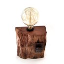 Reclaimed Jarrah Wharf Timber Iron Bolt Lamp