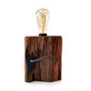 Reclaimed Jarrah Wharf Timber Cast Iron Nail Lamp