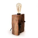 Reclaimed Jarrah Wharf Timber Cast Iron Nail Lamp