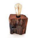 Reclaimed Jarrah Wharf Timber Cast Iron Nail Lamp