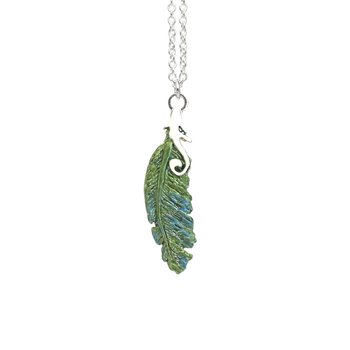 Kereru Feather Necklace-jewellery-The Vault