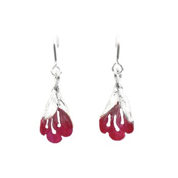 Puriri Flower Earrings-jewellery-The Vault