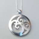 Rhythm Disc Pendant Silver