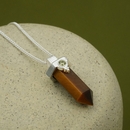 Courage Within Tiger's Eye Necklace Silver