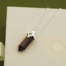 Courage Within Tiger's Eye Necklace Silver