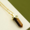 Courage Within Tiger's Eye Necklace Gold Plate