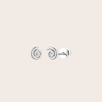 Koru Studs Silver-jewellery-The Vault