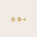 Koru Studs Gold Plate