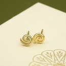 Koru Studs Gold Plate