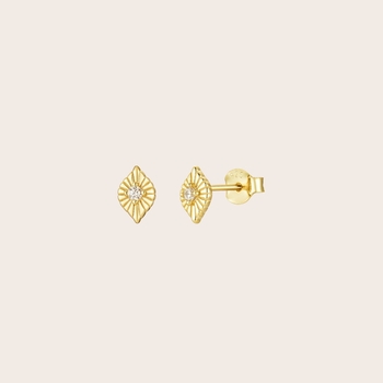 True Sight Studs Gold Plate-jewellery-The Vault
