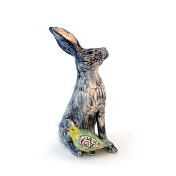 Hare and Bird Sculpture-artists-and-brands-The Vault