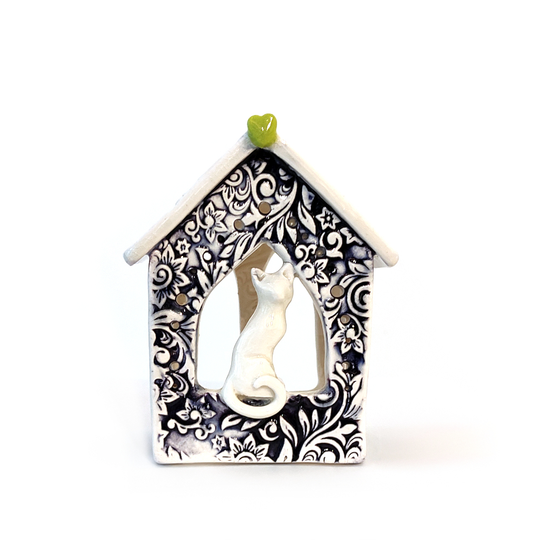 Cat Ceramic House