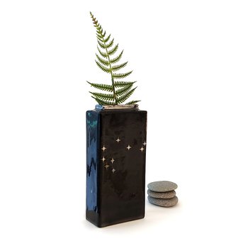 Large Black Matariki Box Vase-artists-and-brands-The Vault