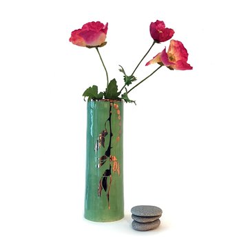 Large Green Conical Luster Vase-artists-and-brands-The Vault