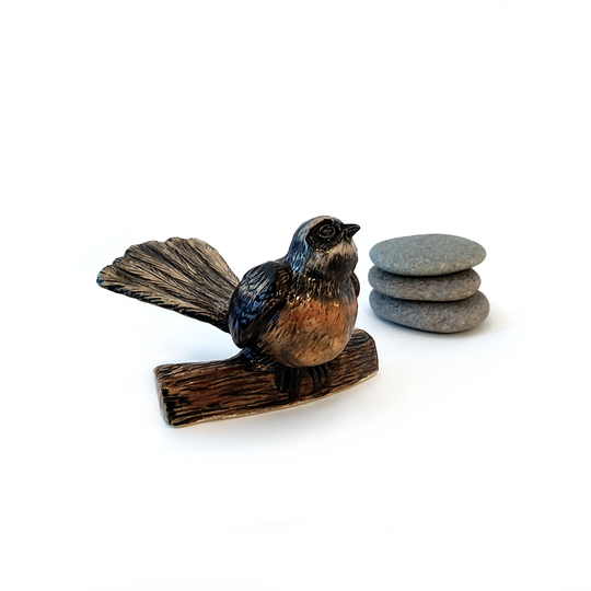 Ceramic Sculpture Piwakawaka