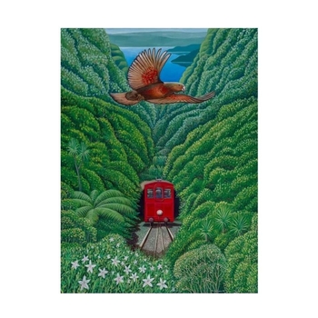 Kaka & the Cable Car A4 Print-artists-and-brands-The Vault
