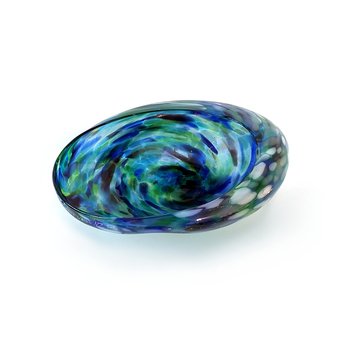 Glass Paua Shell Bowl Medium-artists-and-brands-The Vault