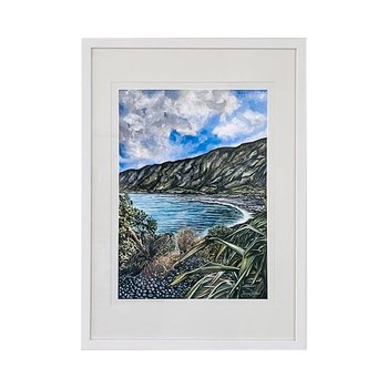 Towards Red Rocks Original Watercolour-artists-and-brands-The Vault