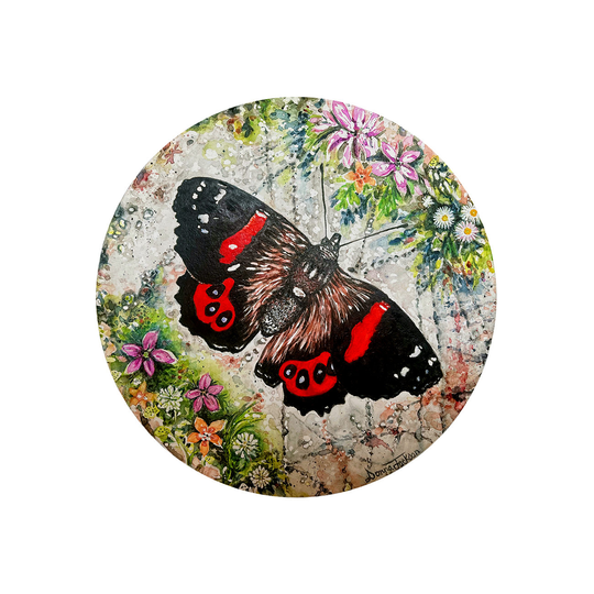 Red Admiral Butterfly Original Watercolour